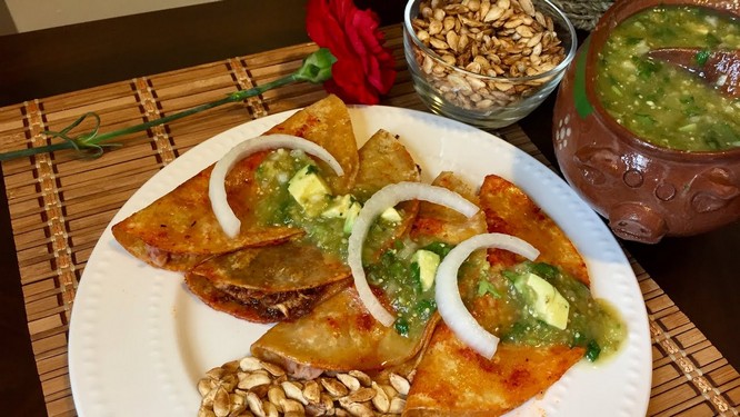 enchiladas con tacos de canasta